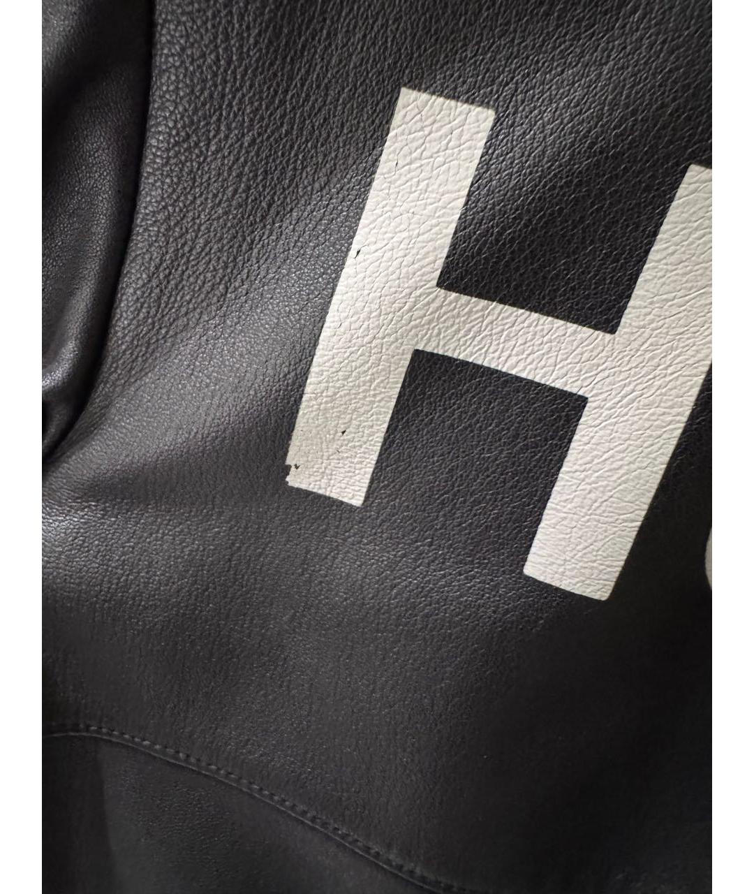 HUGO Черная кожаная куртка, фото 5