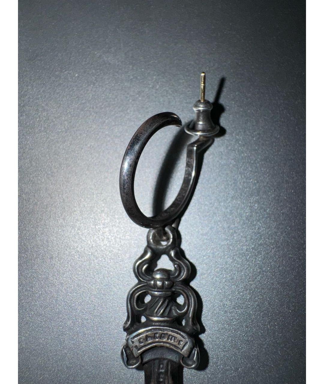 CHROME HEARTS Серебряные серебряные серьги, фото 3