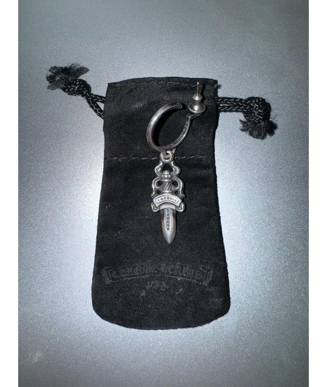 CHROME HEARTS Серебряные серебряные серьги, фото 6