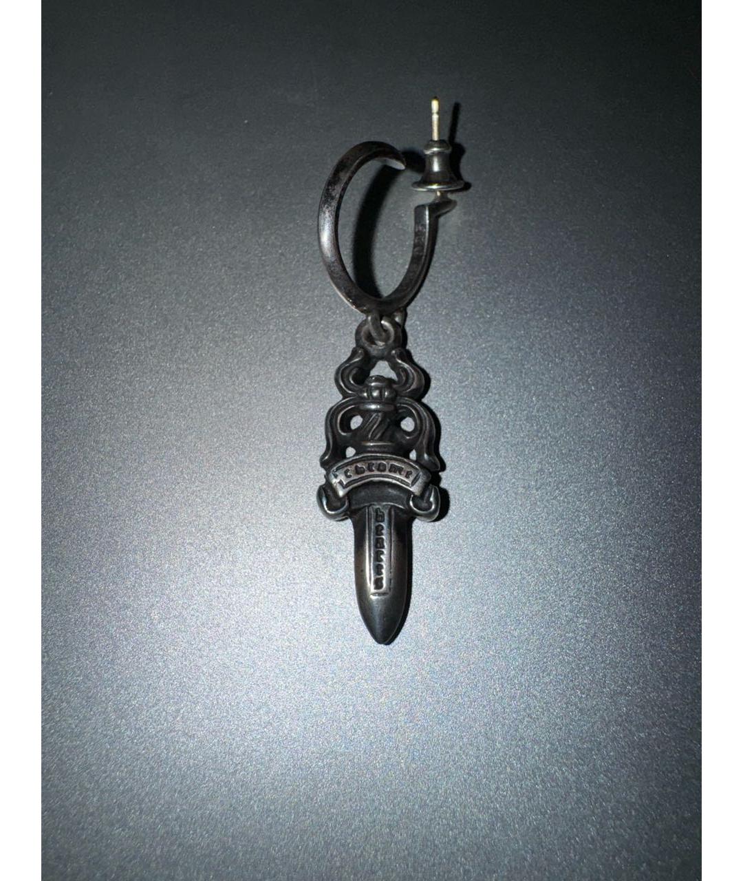 CHROME HEARTS Серебряные серебряные серьги, фото 7