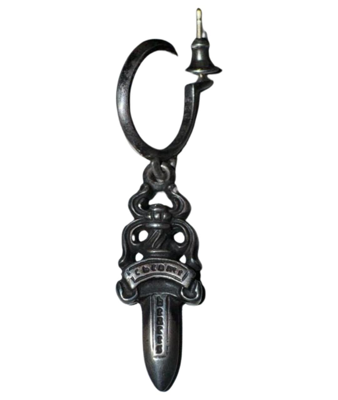 CHROME HEARTS Серебряные серебряные серьги, фото 1