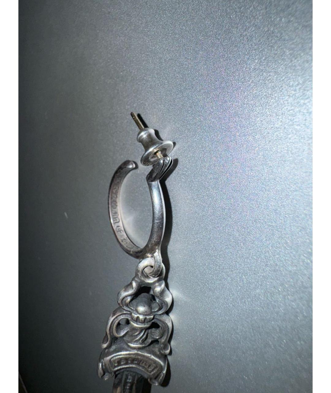 CHROME HEARTS Серебряные серебряные серьги, фото 5