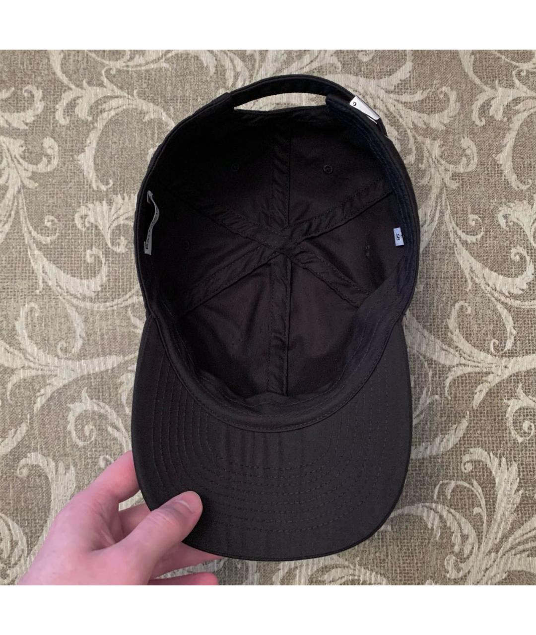 BALENCIAGA Черная хлопковая кепка, фото 2