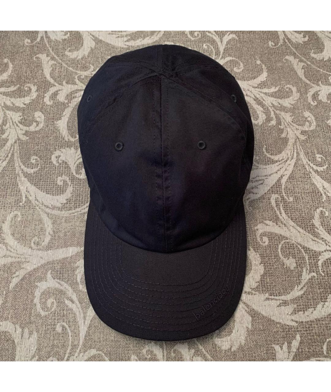 BALENCIAGA Черная хлопковая кепка, фото 6