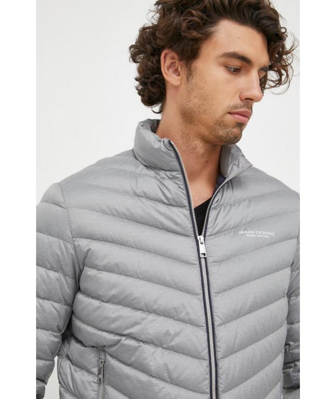 ARMANI EXCHANGE Серая полиамидовая куртка, фото 3