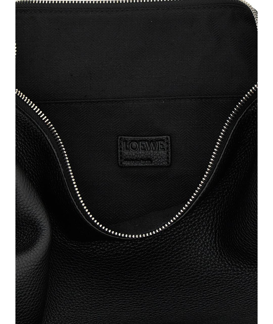 LOEWE Черная кожаная сумка на плечо, фото 4