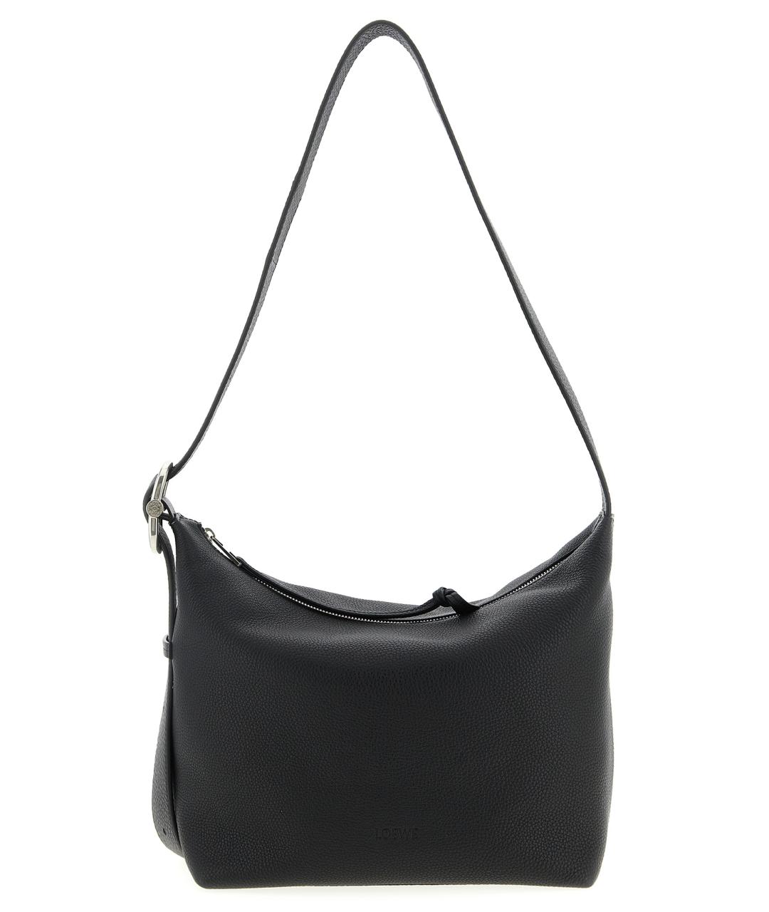 LOEWE Черная кожаная сумка на плечо, фото 1