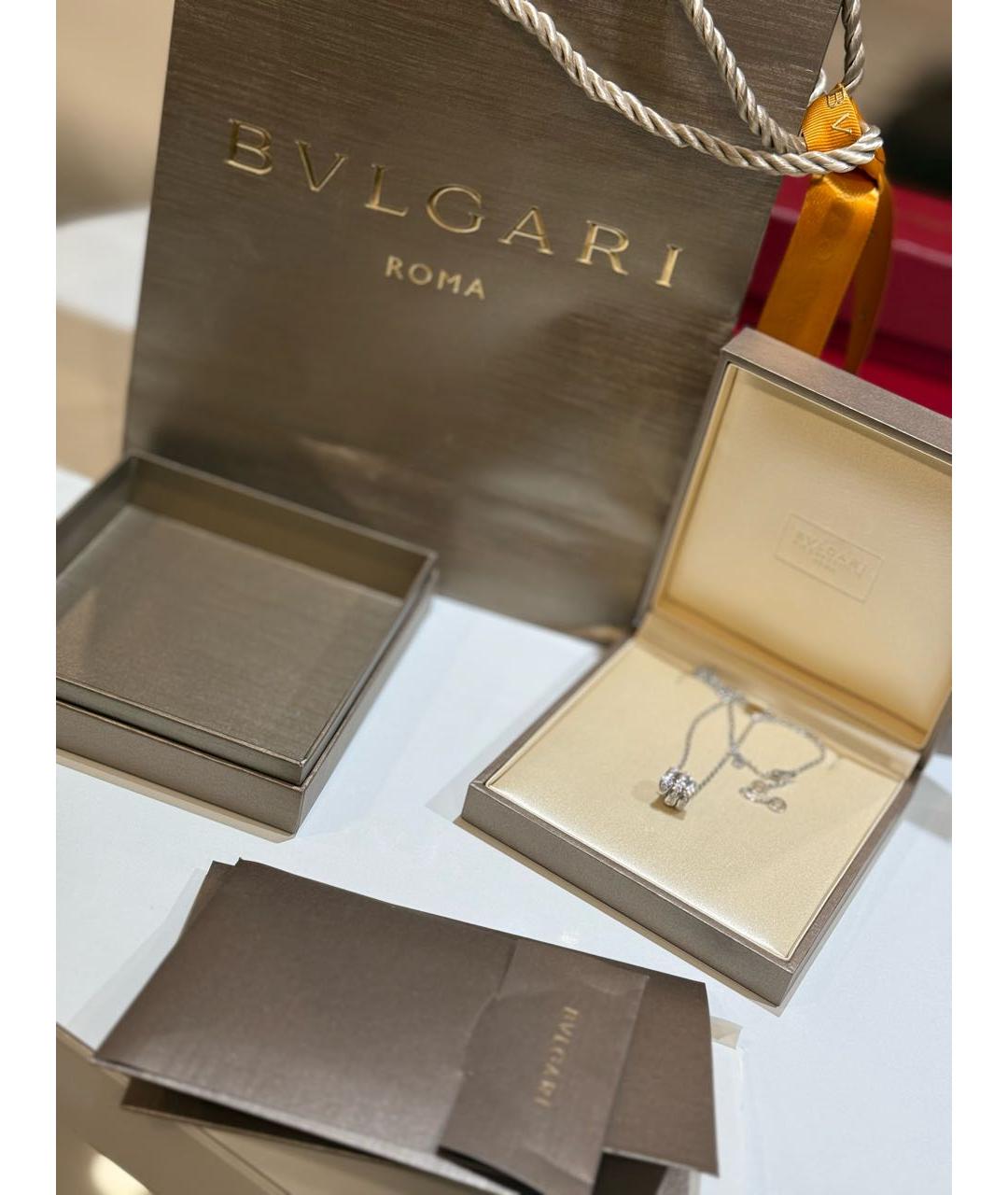 BVLGARI Серебряная подвеска из белого золота, фото 4