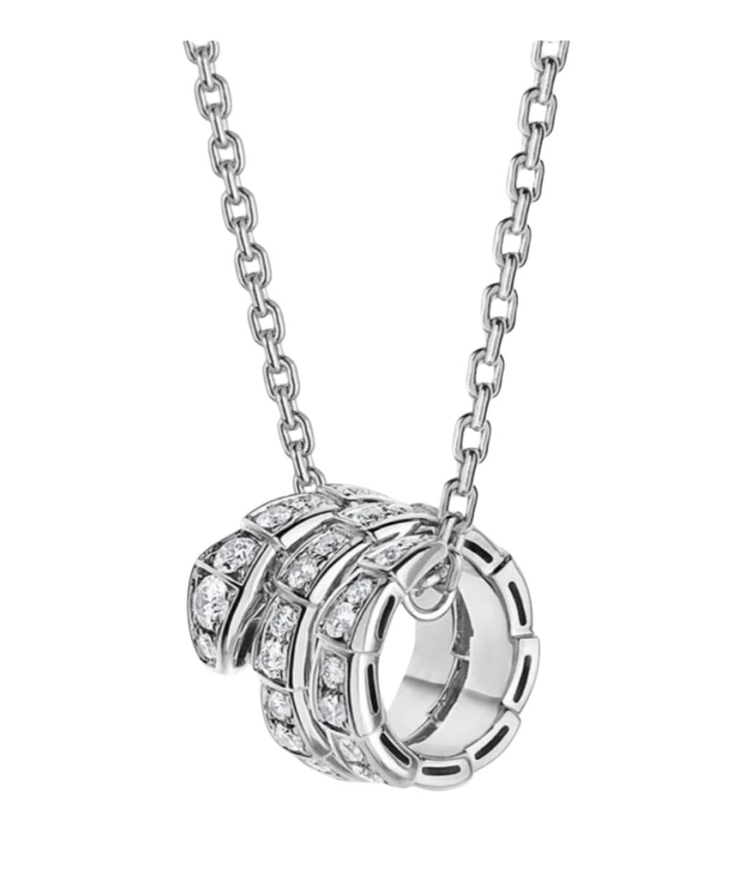 BVLGARI Серебряная подвеска из белого золота, фото 1