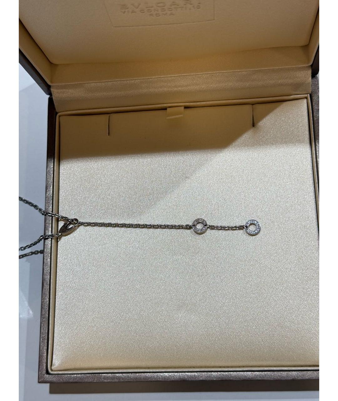 BVLGARI Серебряная подвеска из белого золота, фото 5