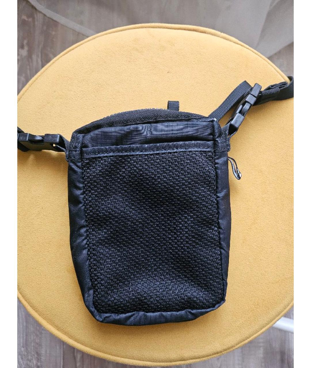 ACNE STUDIOS Черная тканевая сумка на плечо, фото 3