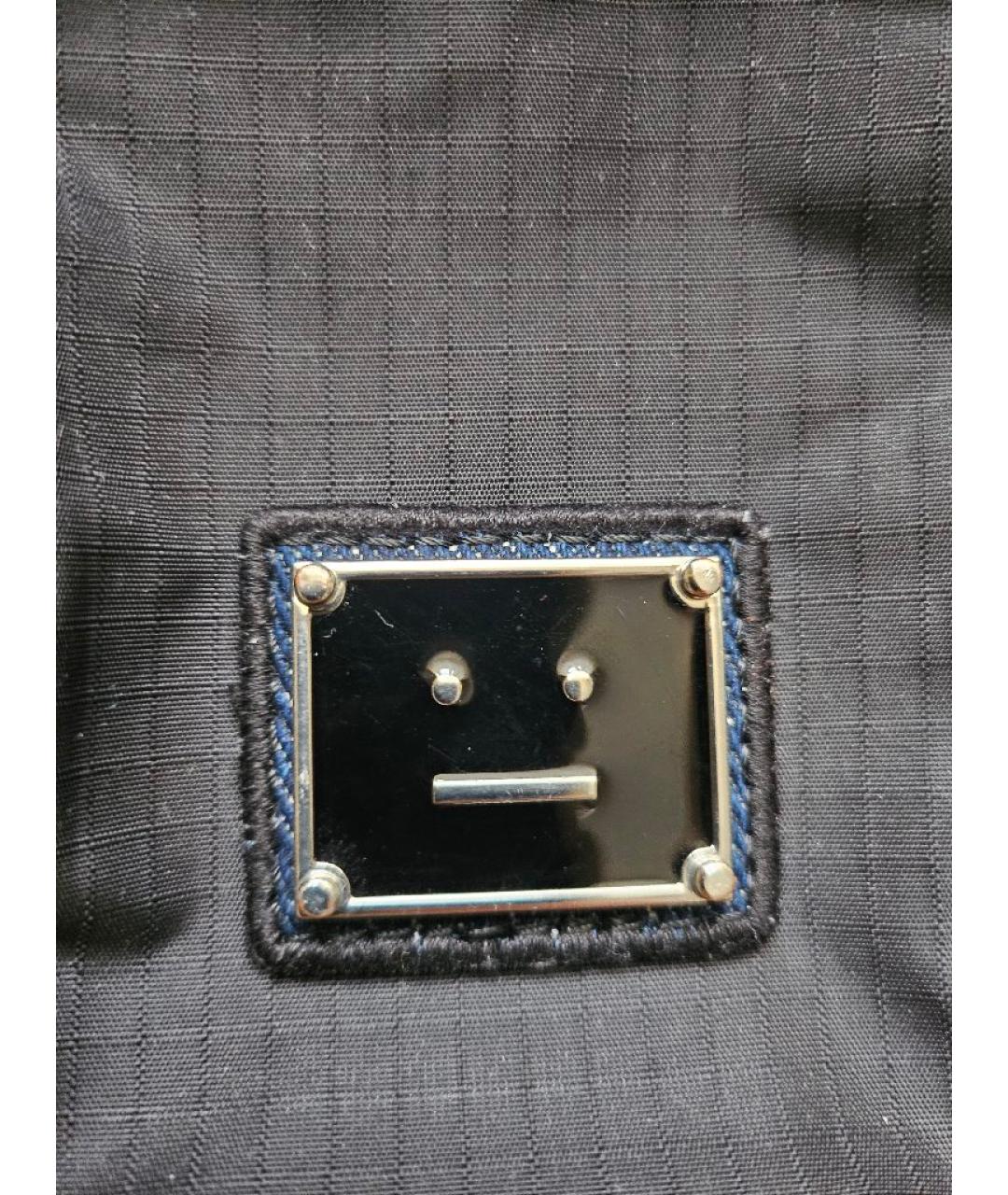 ACNE STUDIOS Черная тканевая сумка на плечо, фото 7