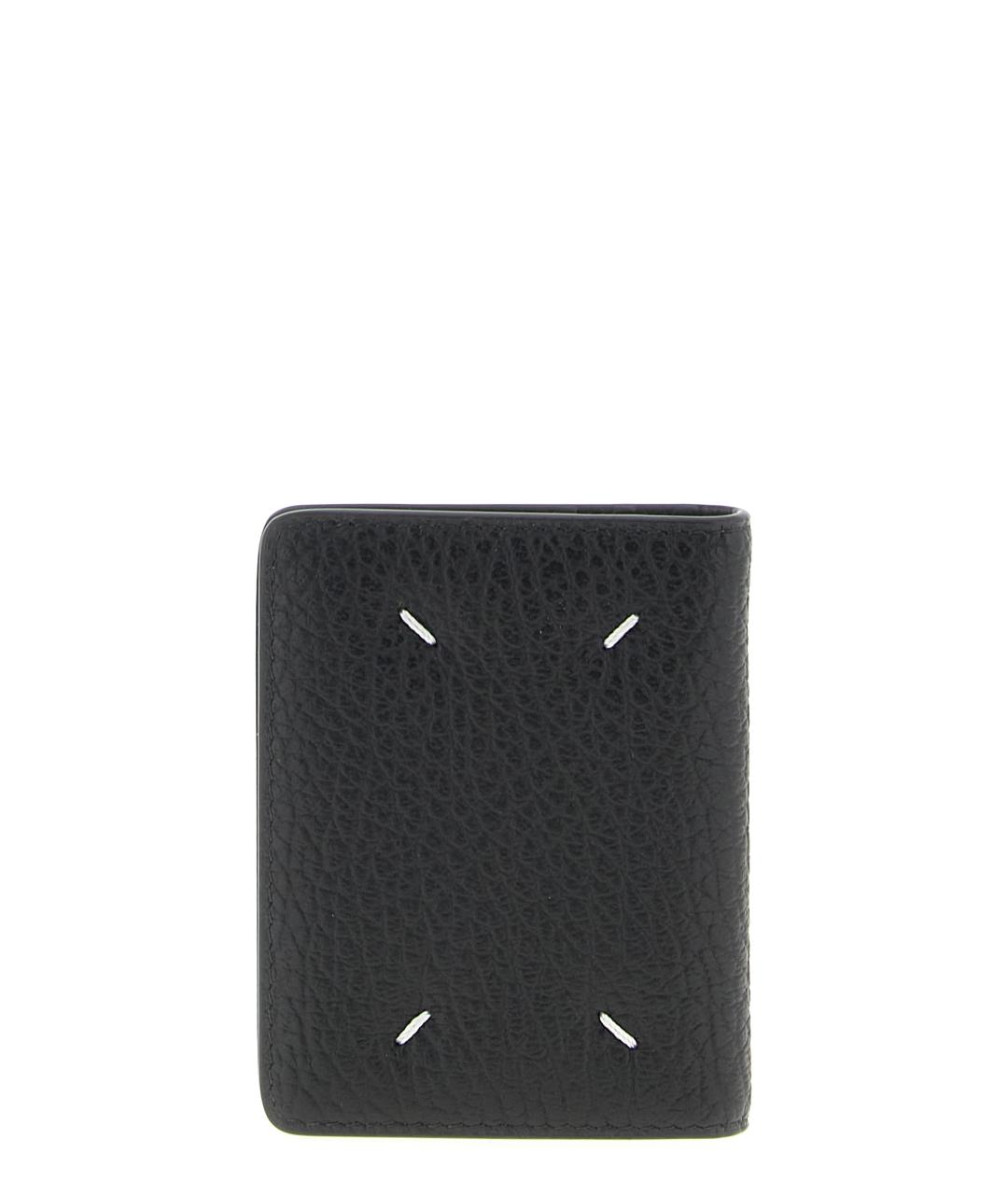 MAISON MARGIELA Черный кожаный кошелек, фото 1