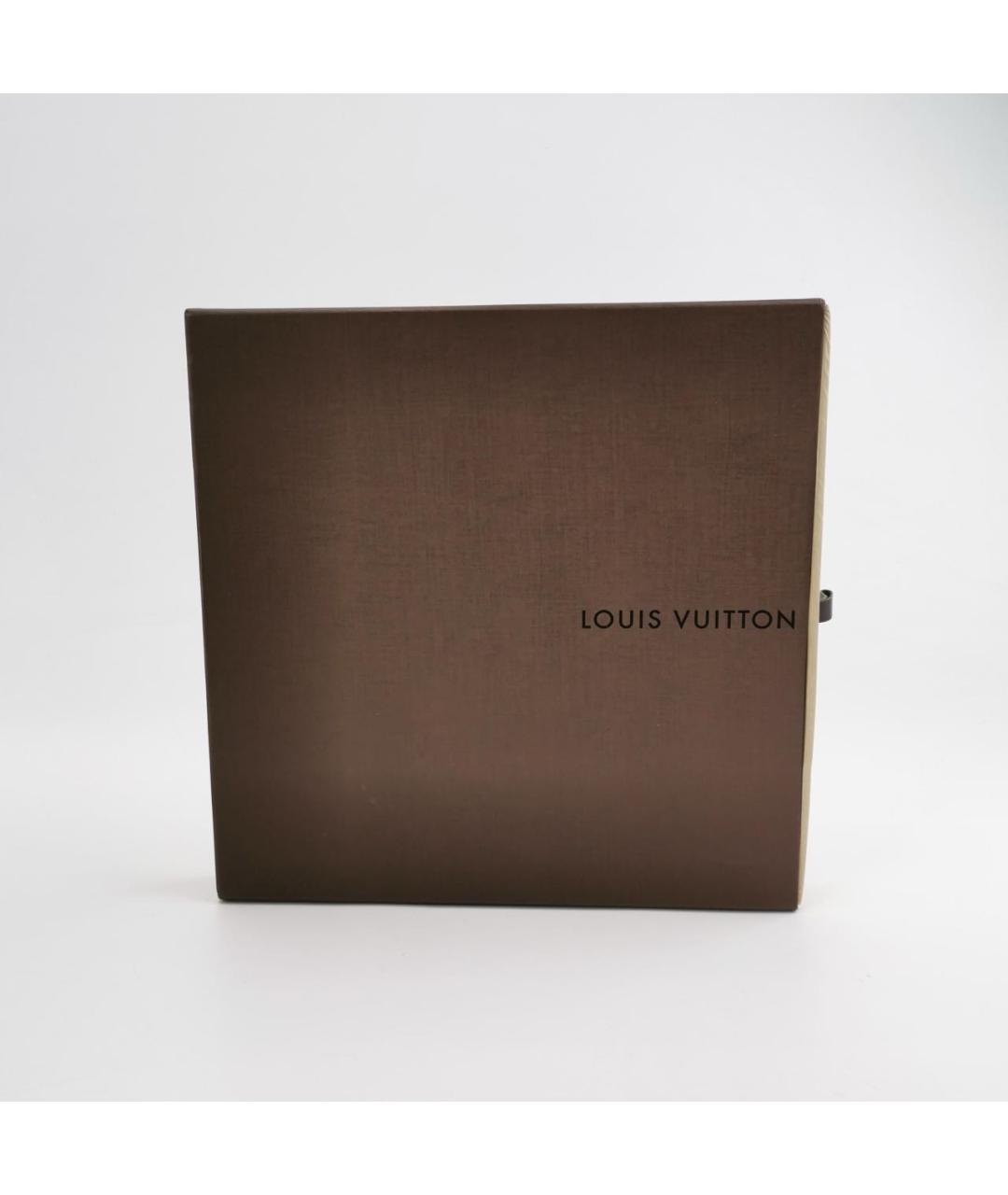 LOUIS VUITTON Синий шелковый шарф, фото 4