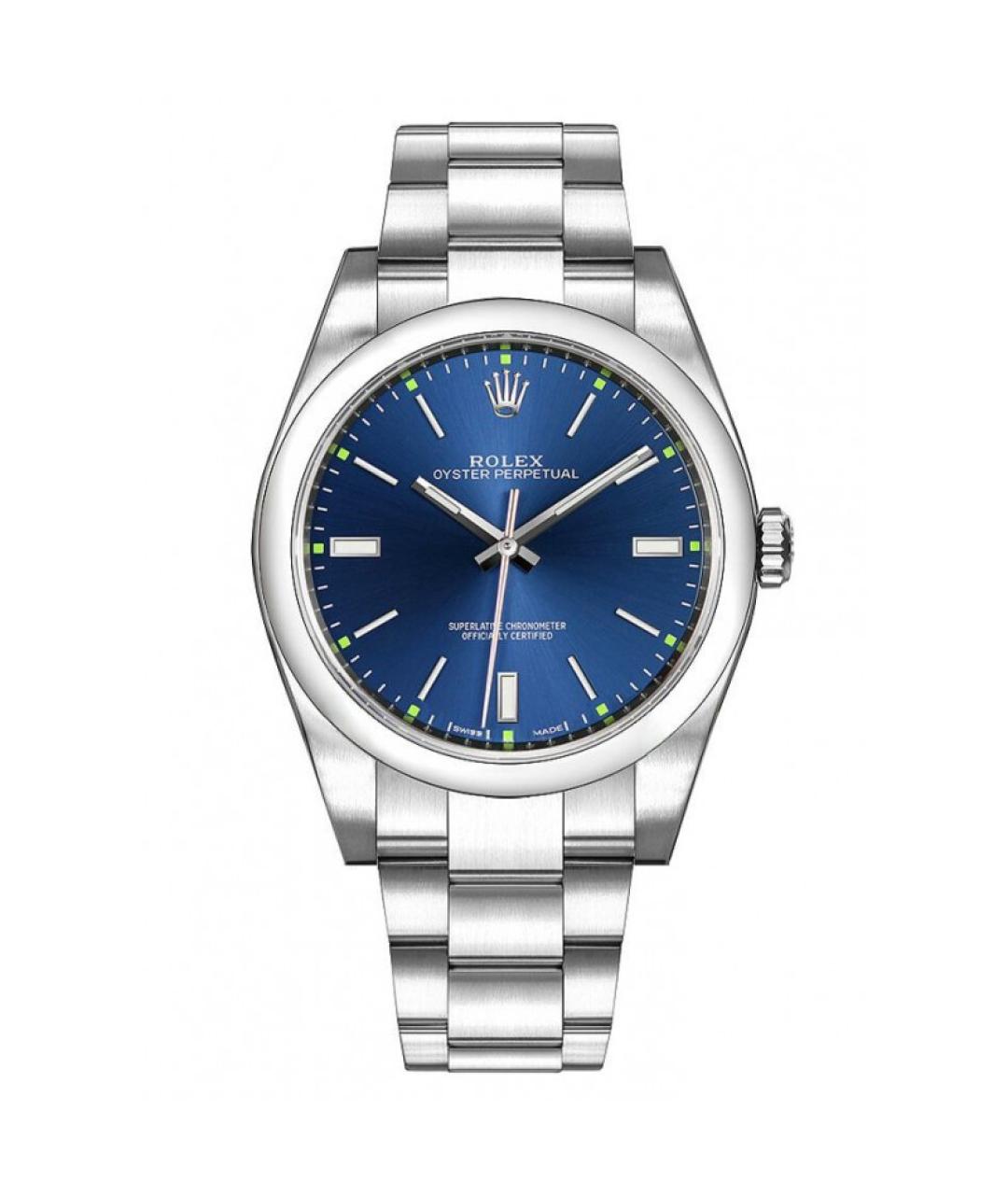 ROLEX Синие металлические часы, фото 1