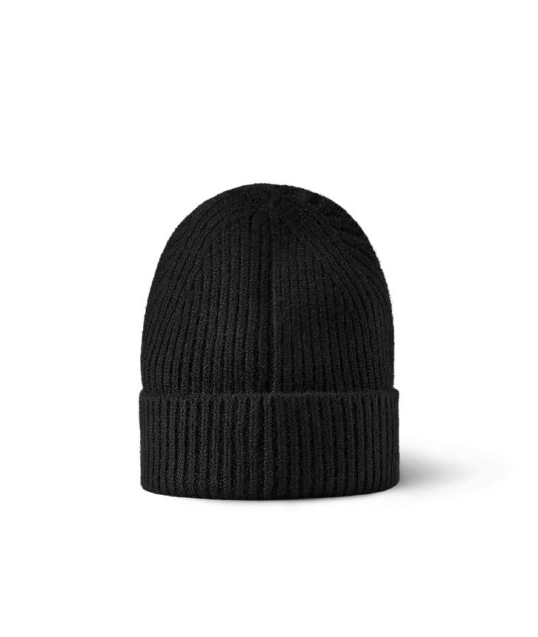LOUIS VUITTON Черная шерстяная шапка, фото 2