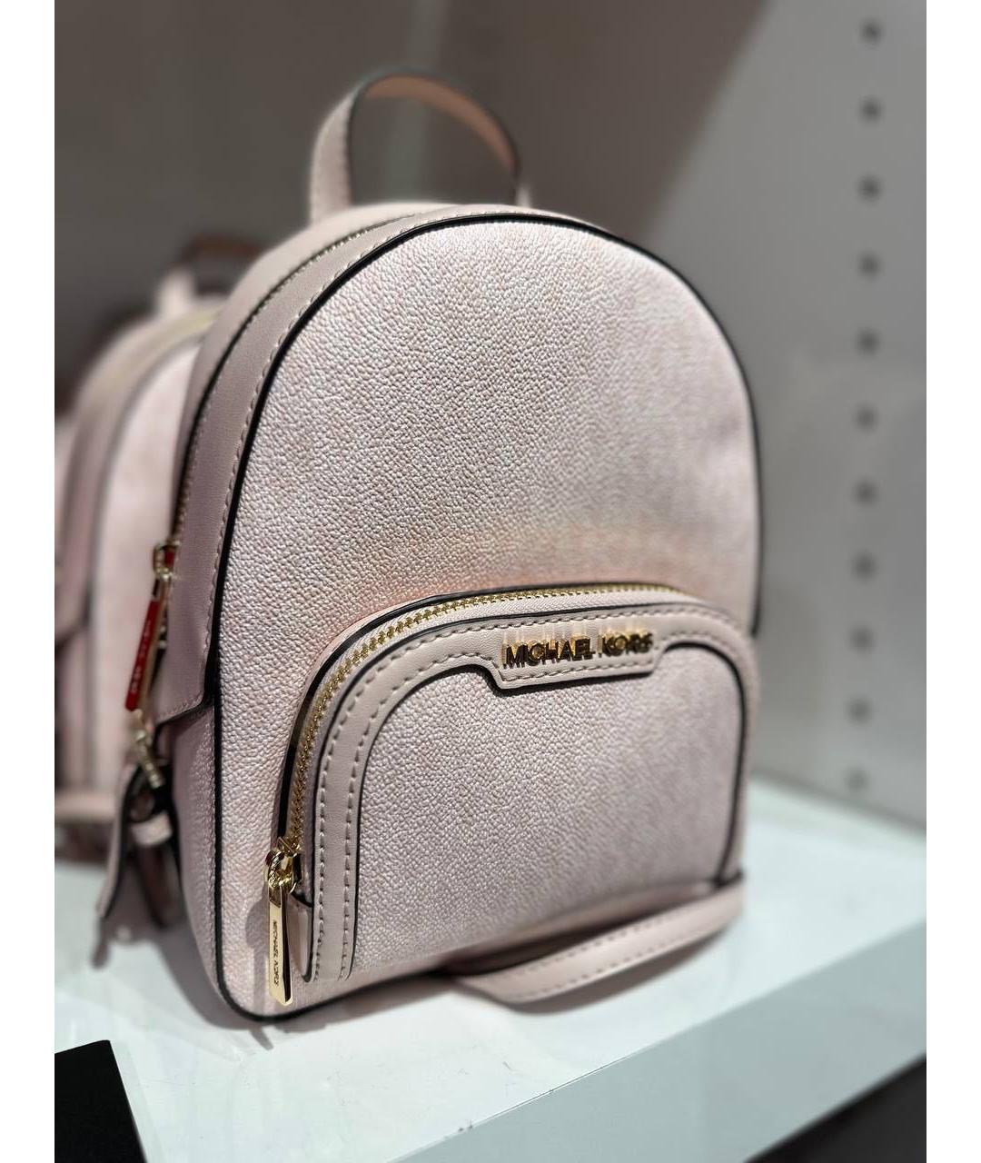 MICHAEL KORS Розовый кожаный рюкзак, фото 3