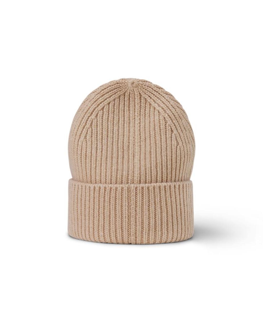 LOUIS VUITTON Бежевая шерстяная шапка, фото 2