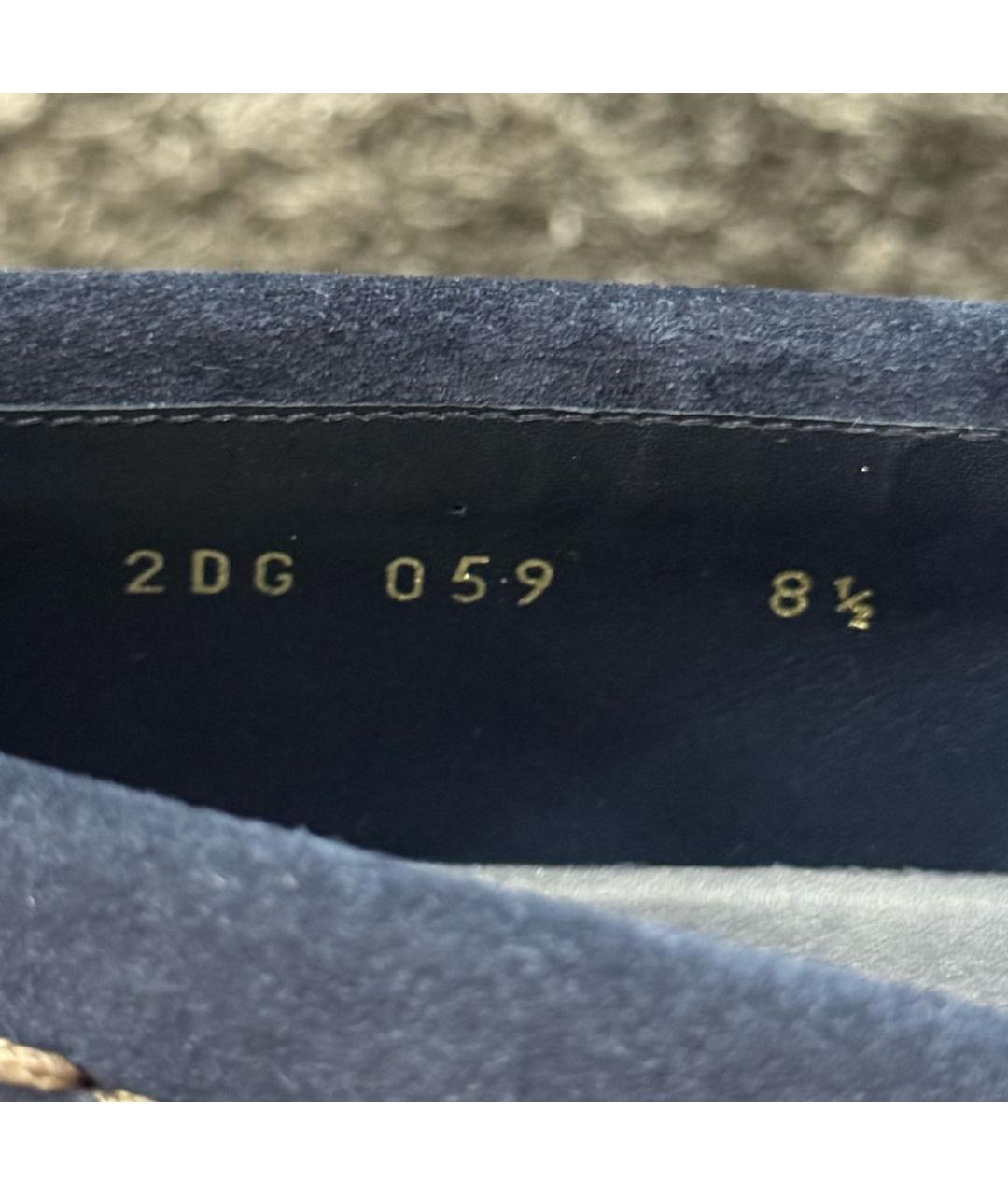 PRADA Темно-синие замшевые туфли, фото 7