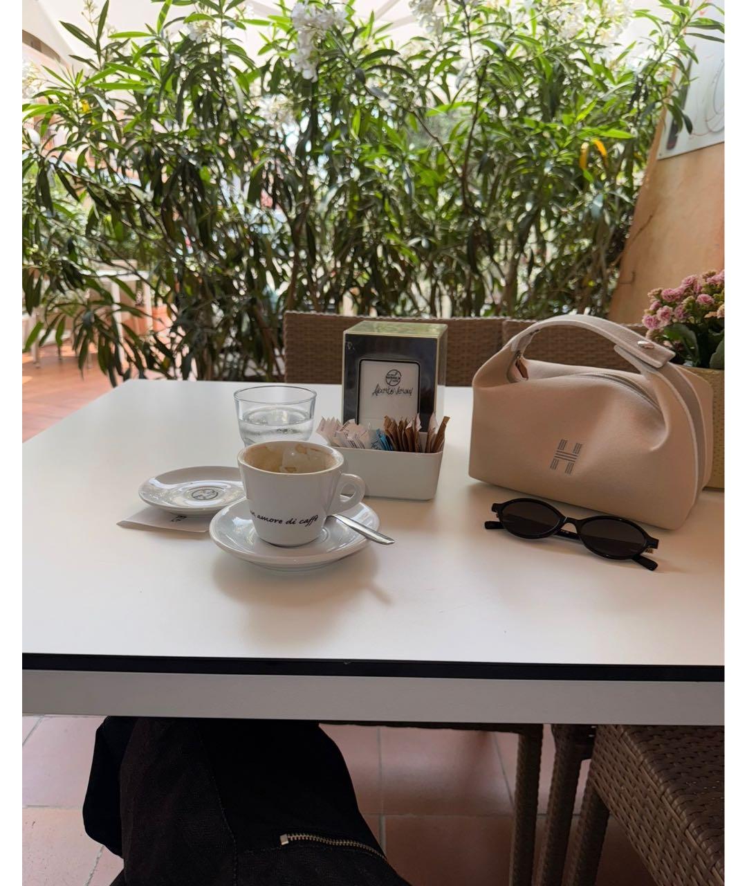 HERMES Бежевая тканевая сумка с короткими ручками, фото 5