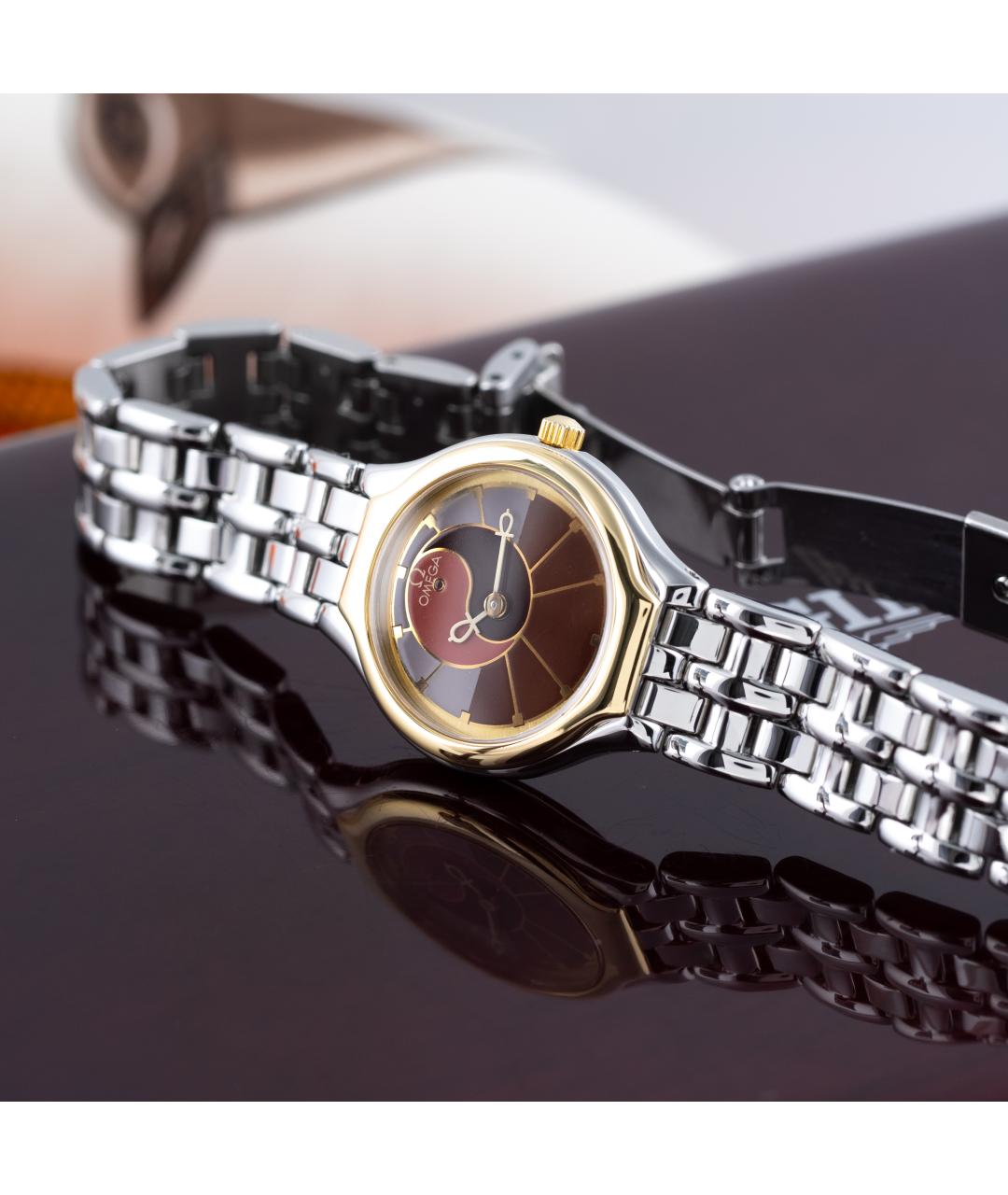 OMEGA Серебряные часы из желтого золота, фото 9