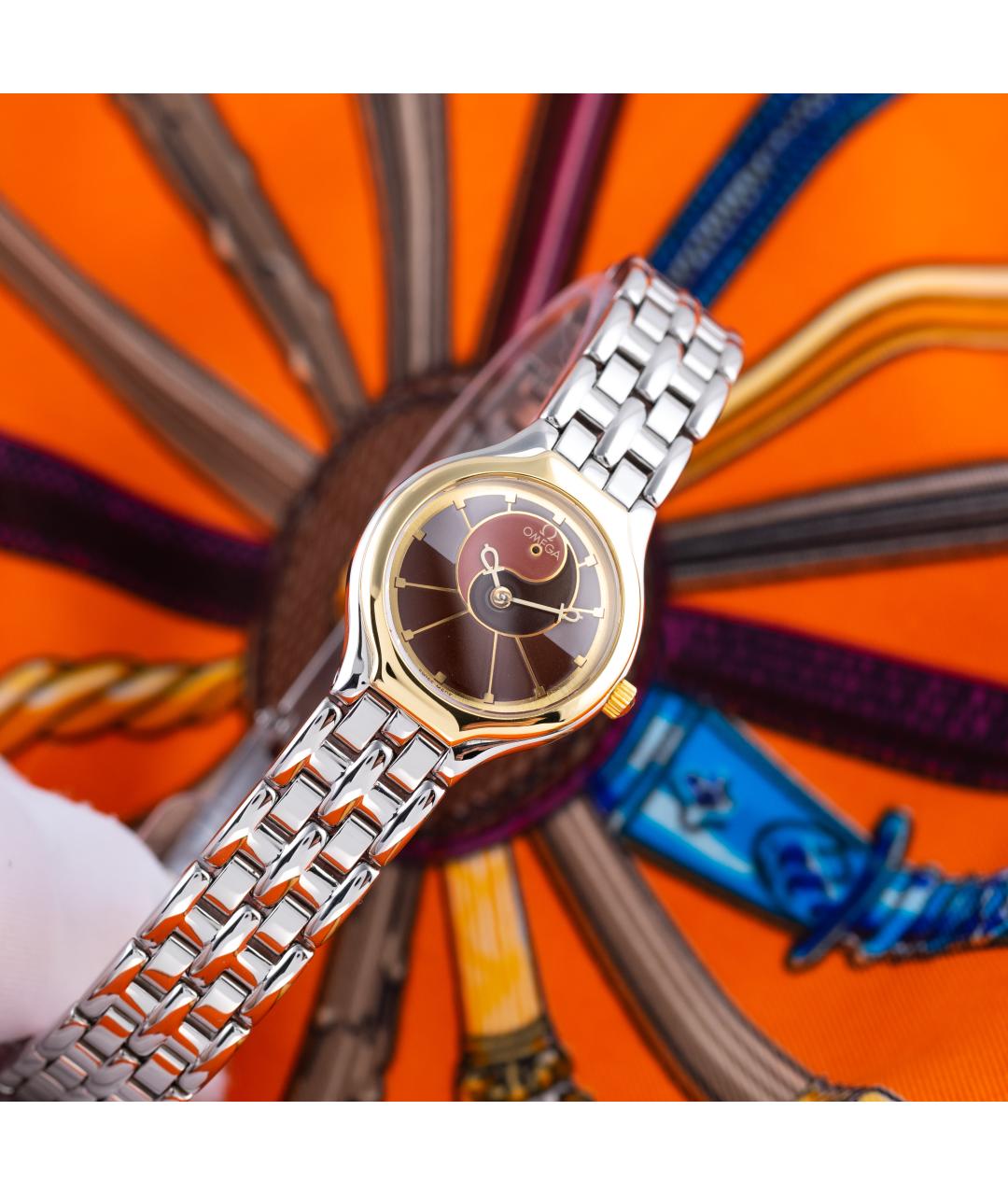 OMEGA Серебряные часы из желтого золота, фото 2