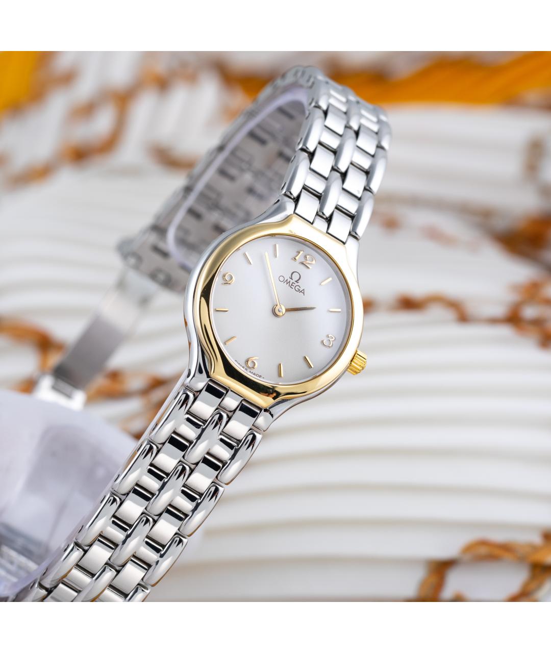 OMEGA Серебряные часы из желтого золота, фото 9