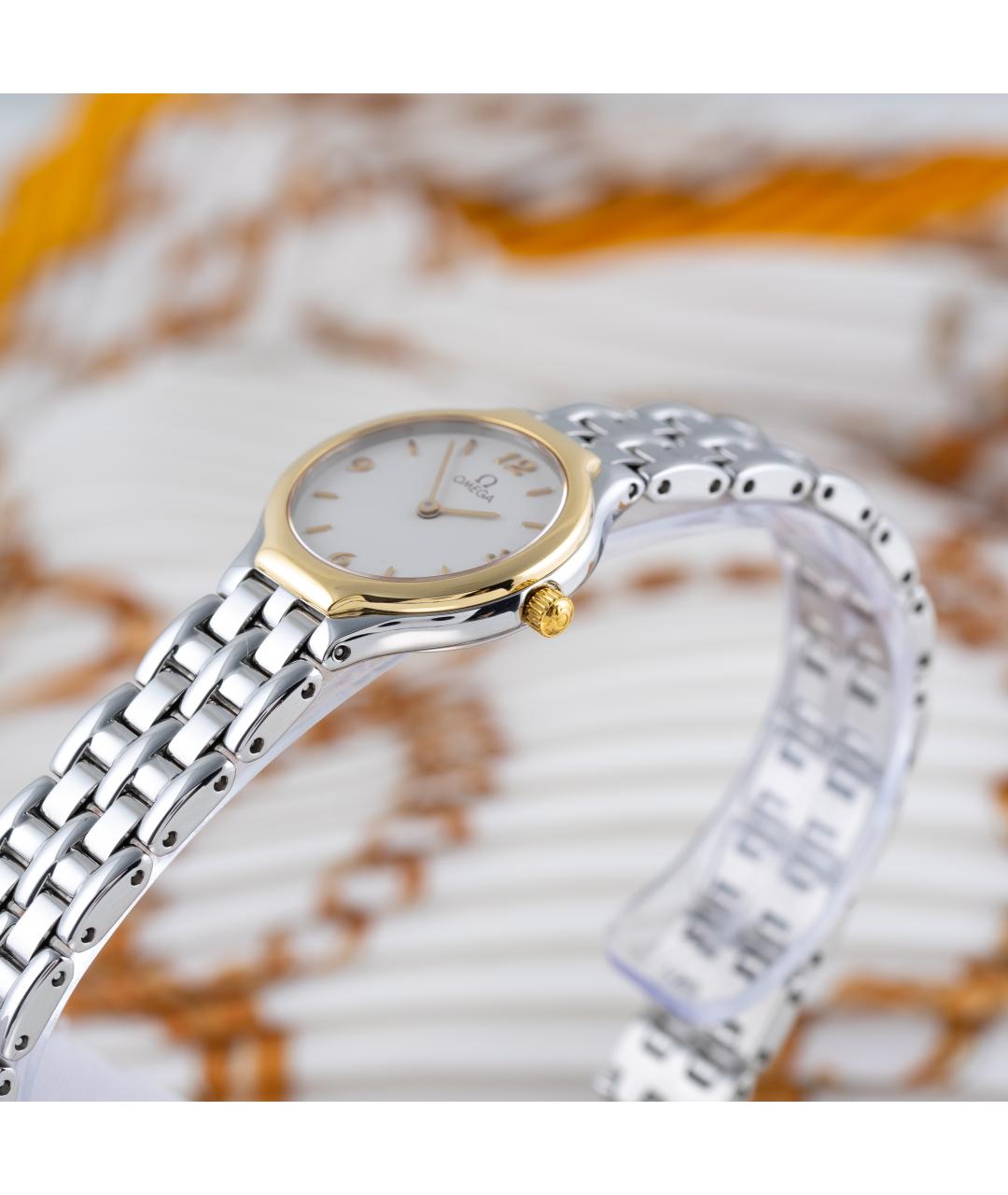 OMEGA Серебряные часы из желтого золота, фото 8