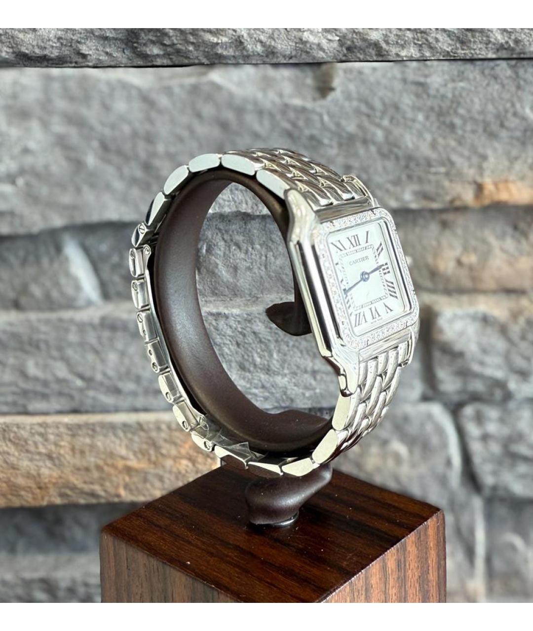 CARTIER Белые металлические часы, фото 3