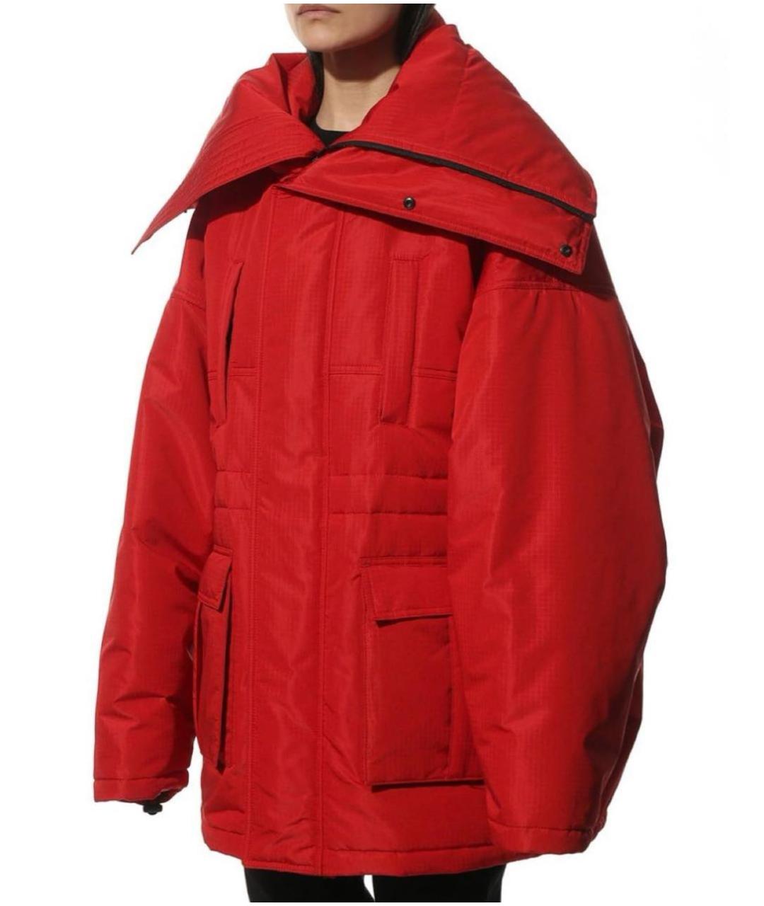 BALENCIAGA Красная полиамидовая куртка, фото 4