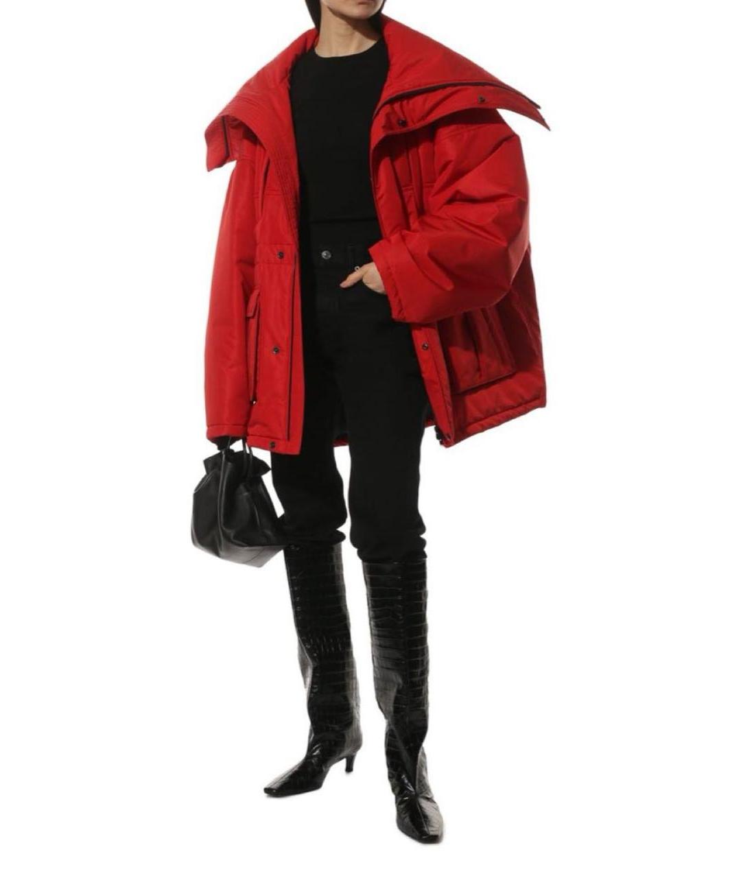 BALENCIAGA Красная полиамидовая куртка, фото 3