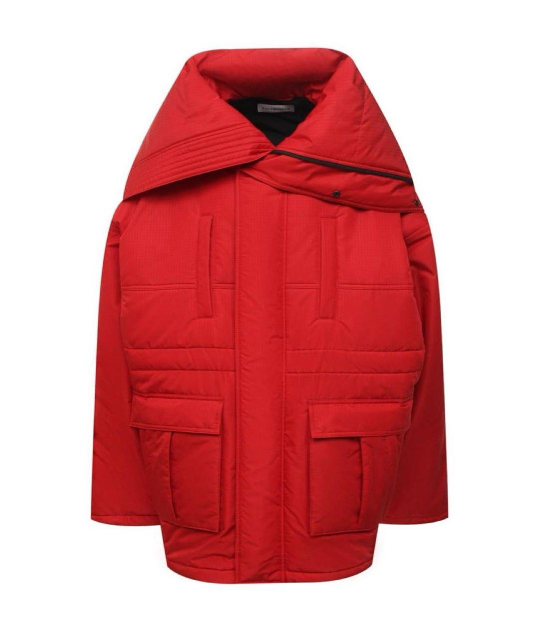 BALENCIAGA Красная полиамидовая куртка, фото 1