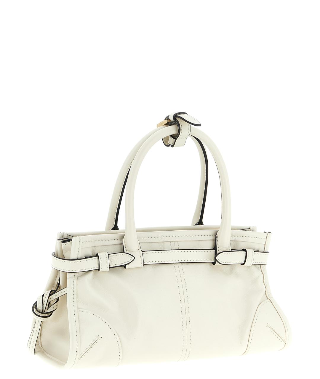 PRADA Белая кожаная сумка тоут, фото 2