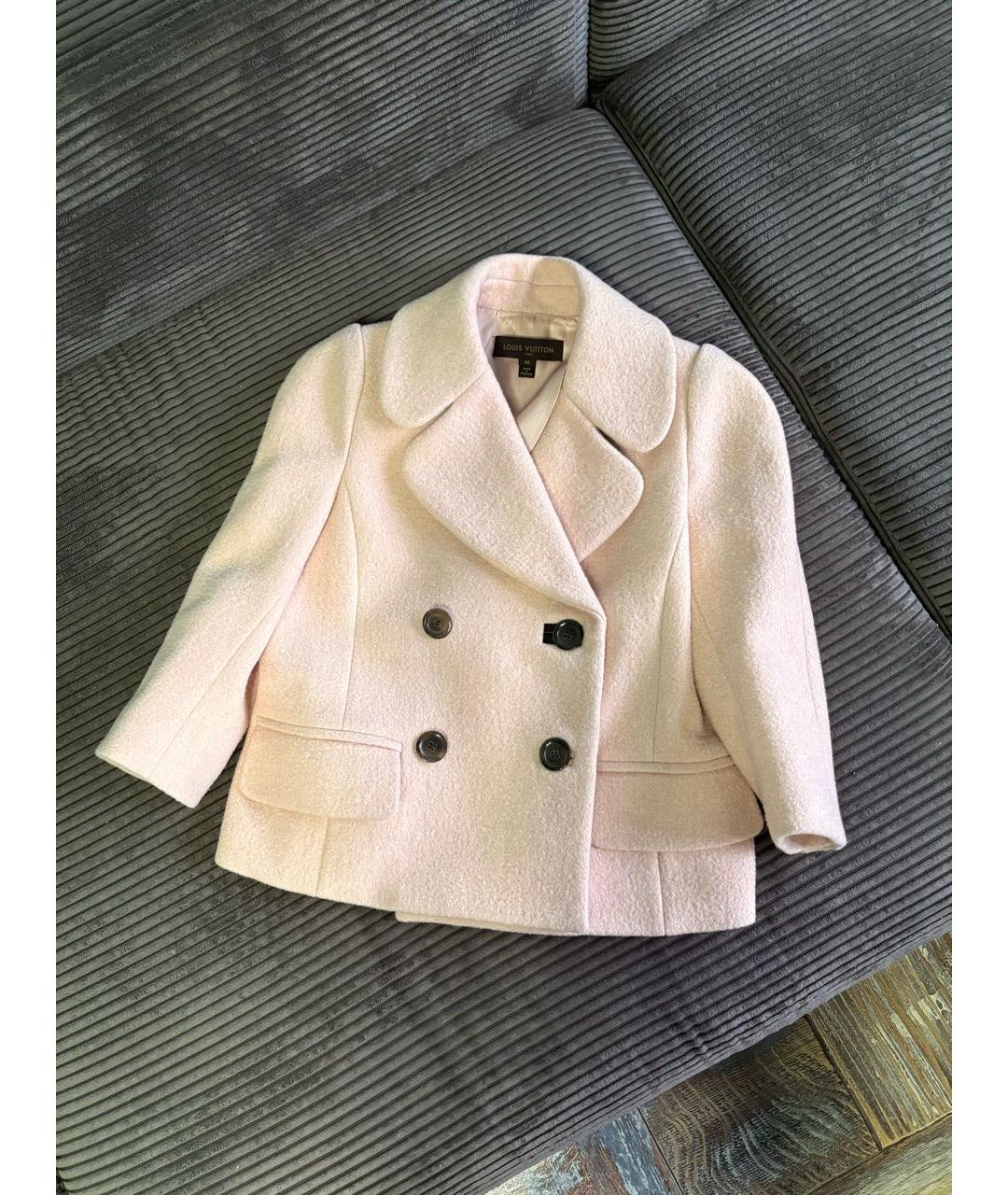 LOUIS VUITTON Розовое пальто, фото 5