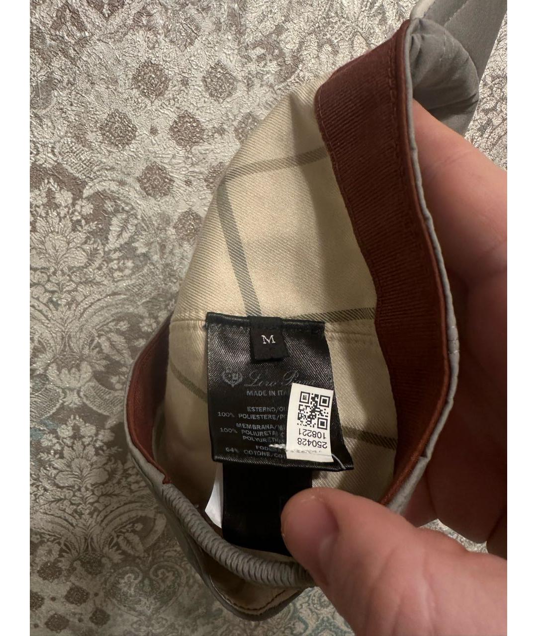 LORO PIANA Бежевая кепка/бейсболка, фото 3