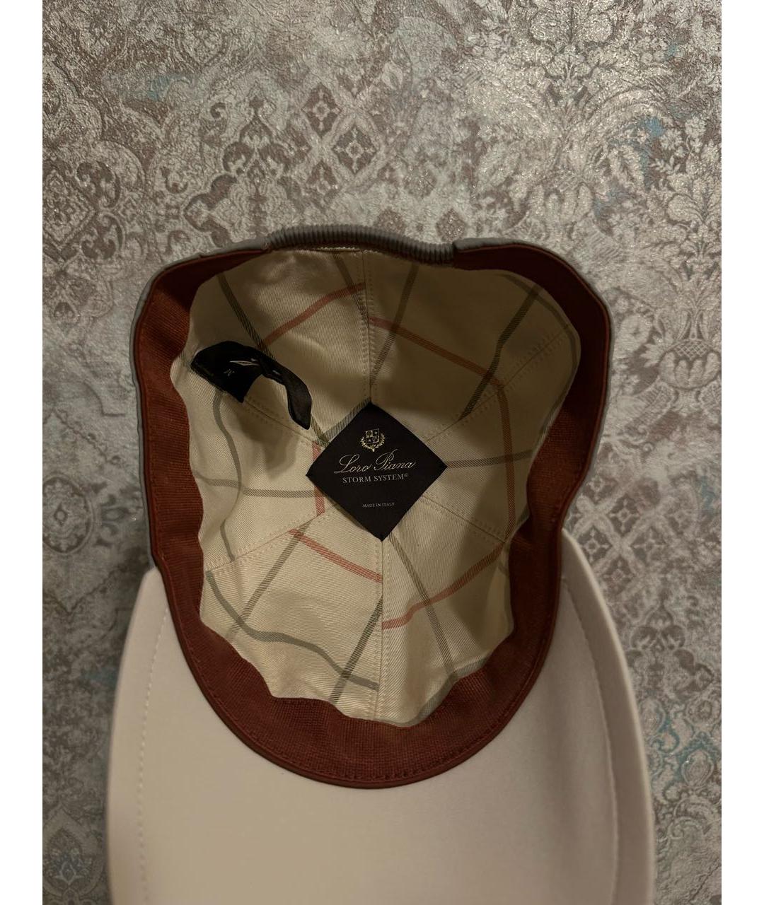 LORO PIANA Бежевая кепка/бейсболка, фото 2
