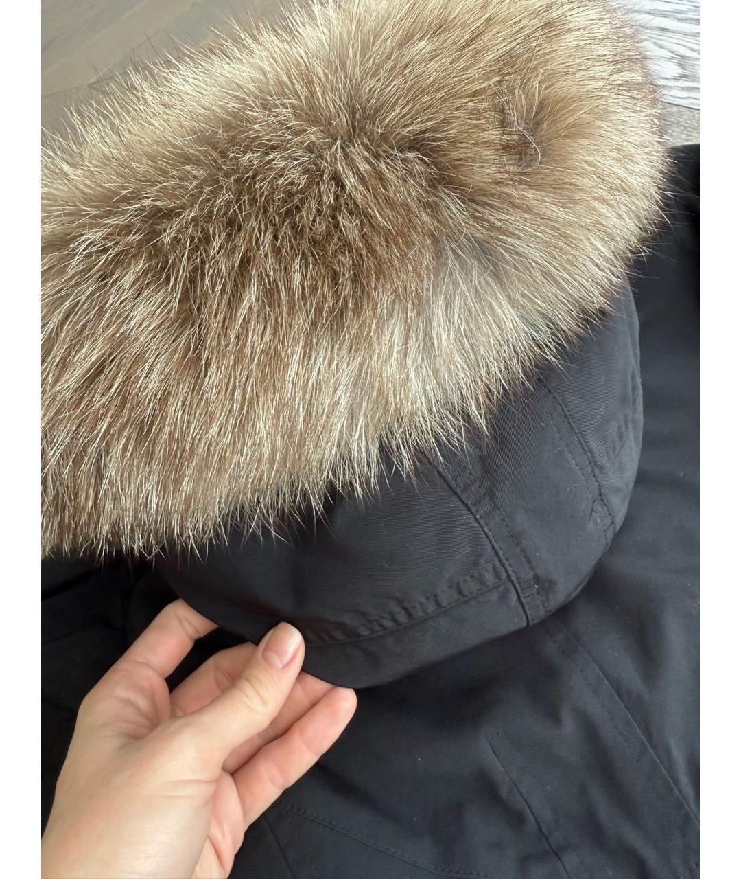 MONCLER Черная полиамидовая парка, фото 6