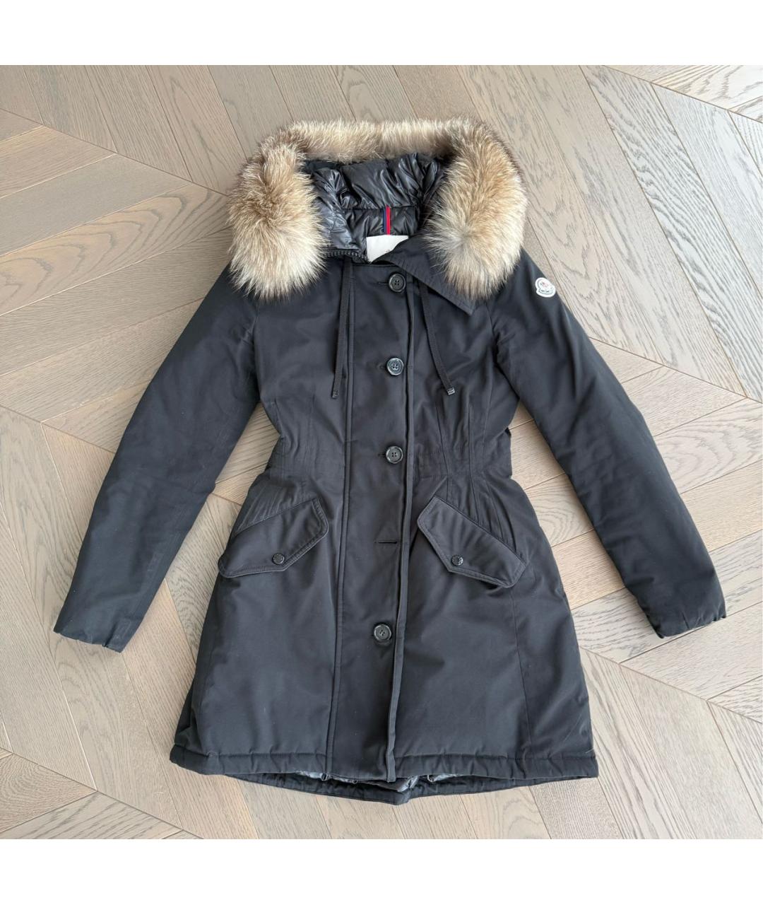 MONCLER Черная полиамидовая парка, фото 8