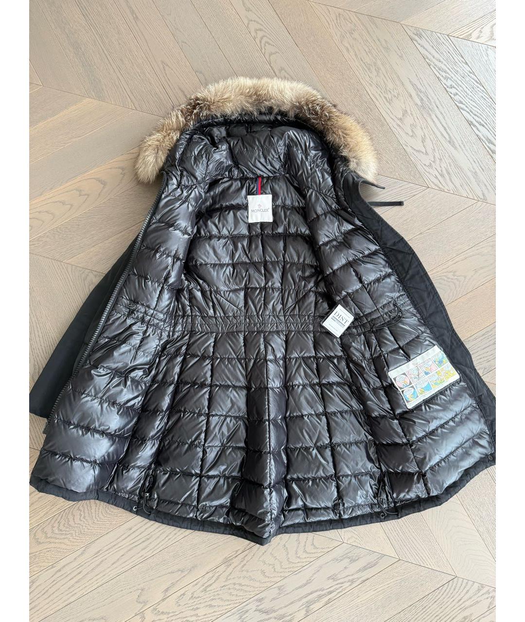 MONCLER Черная полиамидовая парка, фото 5