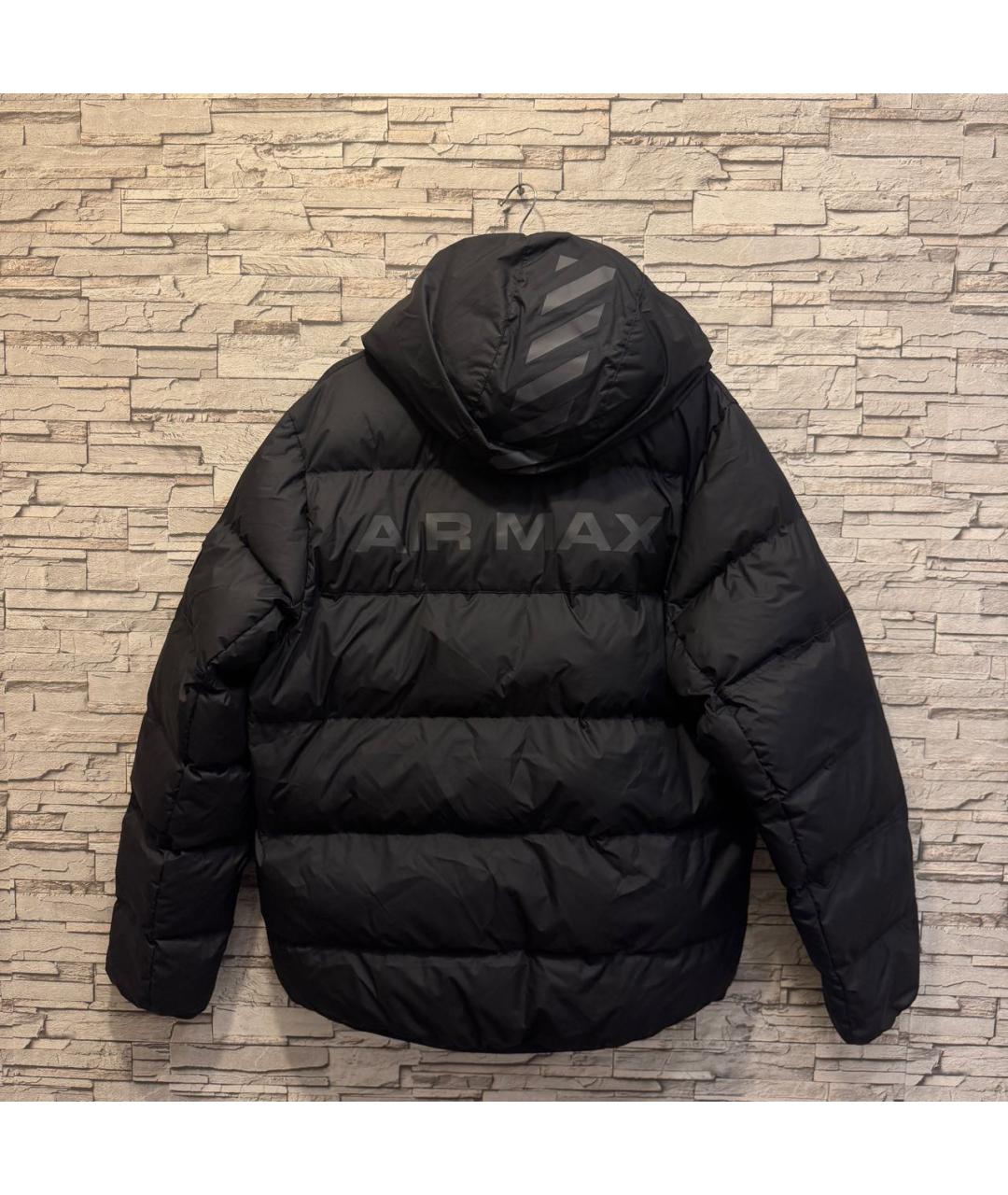 NIKE Черный полиэстеровый пуховик, фото 2