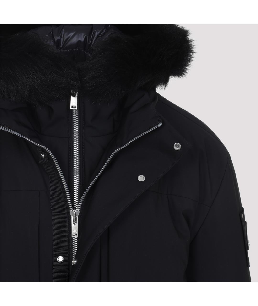 MOOSE KNUCKLES Черный полиэстеровый пуховик, фото 5