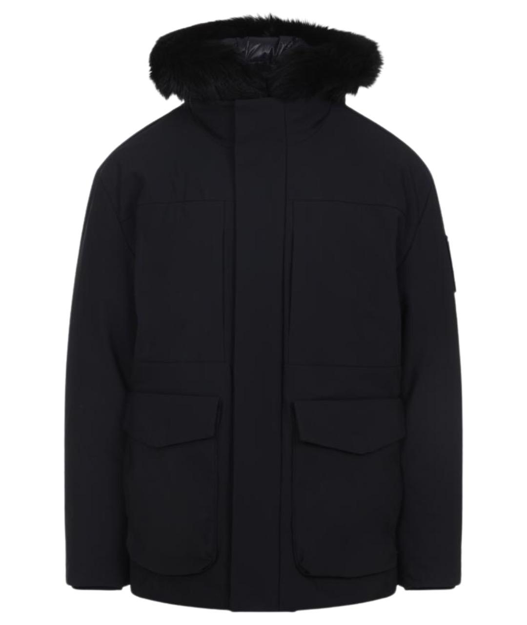 MOOSE KNUCKLES Черный полиэстеровый пуховик, фото 1