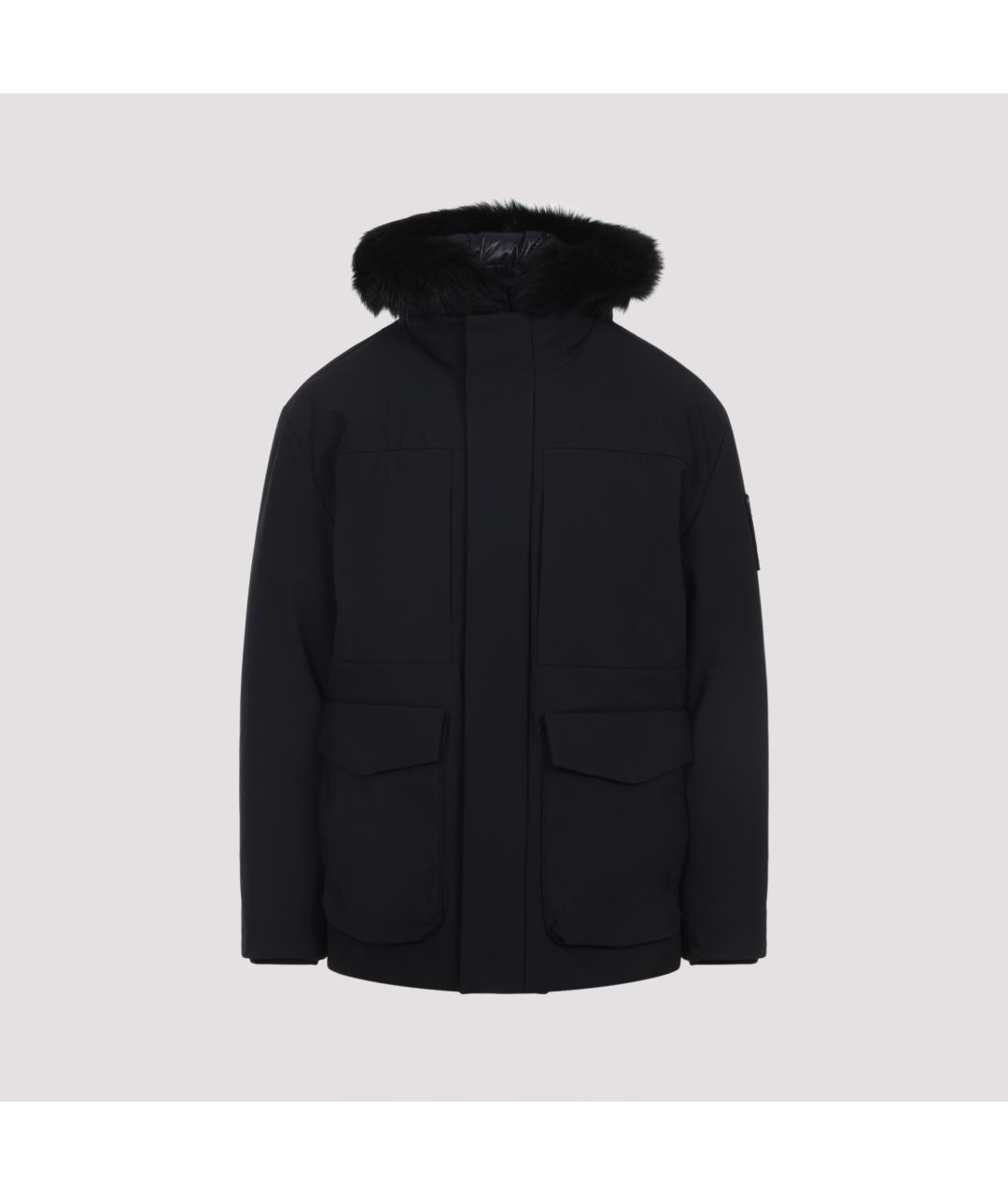 MOOSE KNUCKLES Черный полиэстеровый пуховик, фото 3