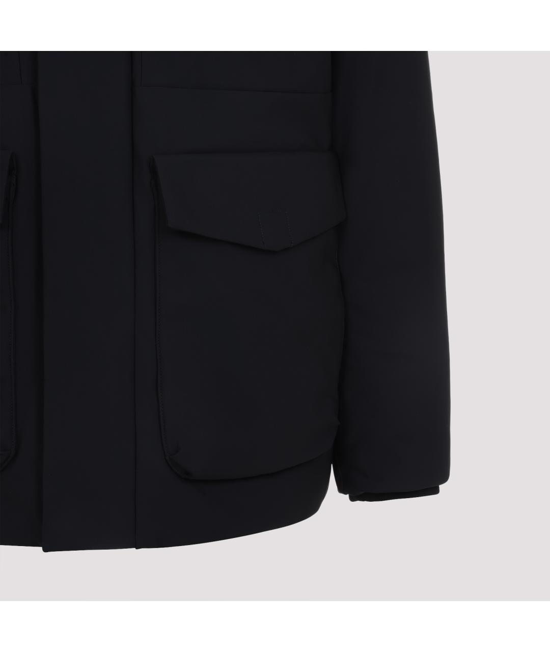 MOOSE KNUCKLES Черный полиэстеровый пуховик, фото 4