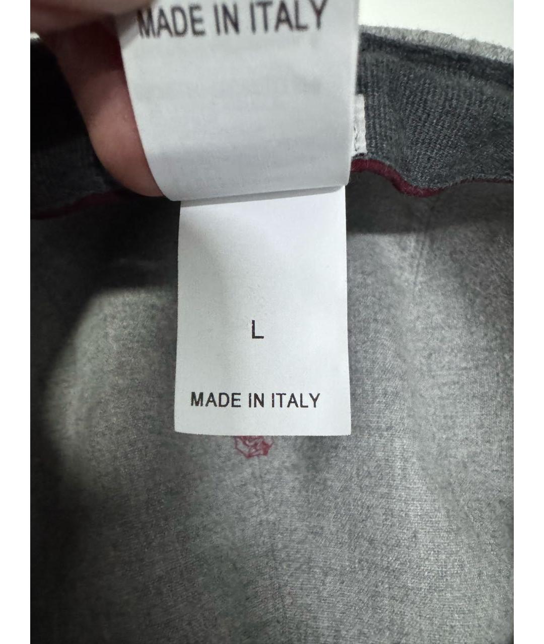 BRUNELLO CUCINELLI Серая шерстяная кепка/бейсболка, фото 6