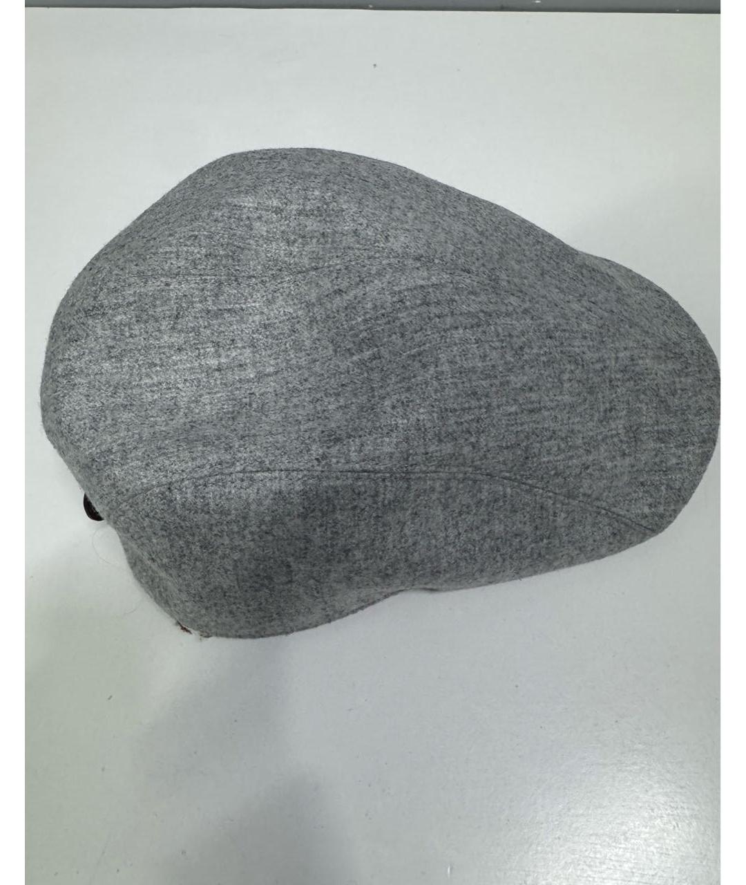 BRUNELLO CUCINELLI Серая шерстяная кепка/бейсболка, фото 3