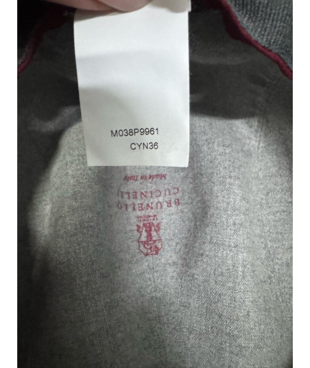 BRUNELLO CUCINELLI Серая шерстяная кепка/бейсболка, фото 5