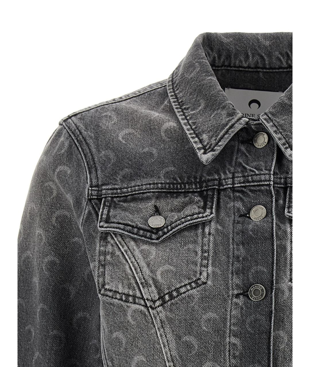 MARINE SERRE Серая хлопковая куртка, фото 2