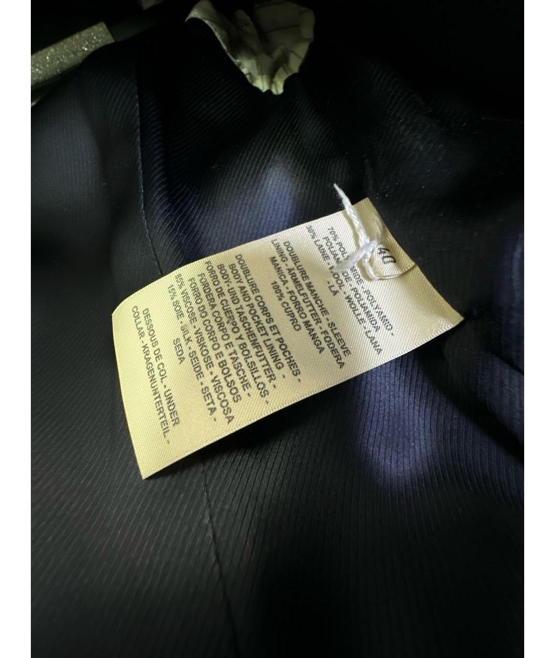 HERMES Черный шерстяной жакет/пиджак, фото 5