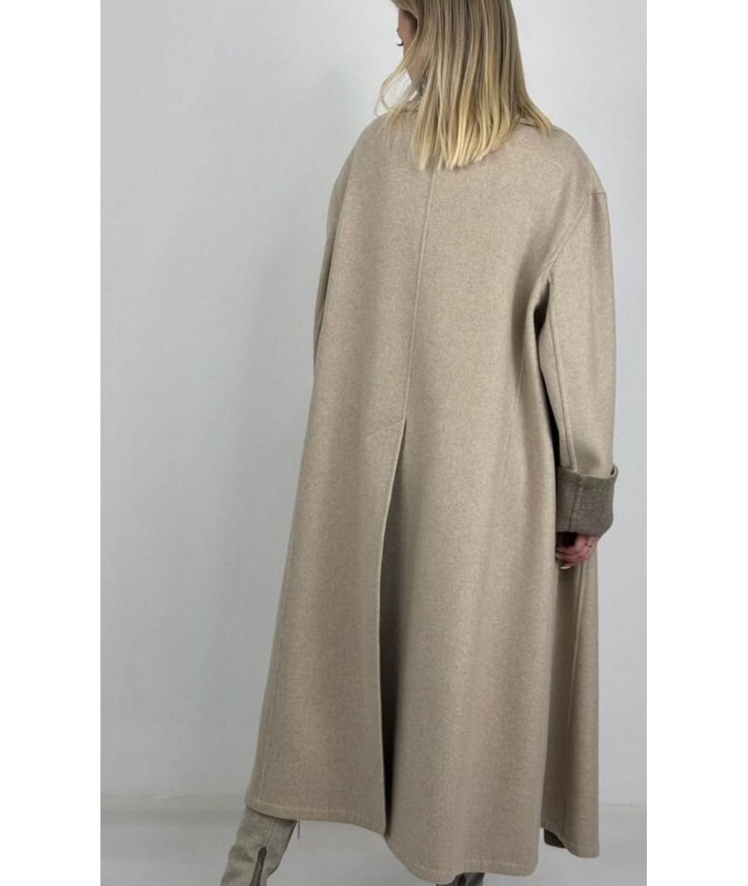 MALO Бежевое кашемировое пальто, фото 2